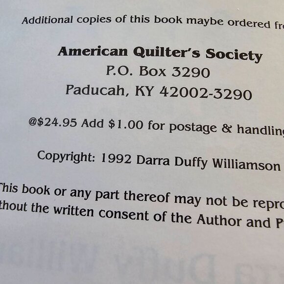 Sensational Scrap Quilts By Darra Duffy Williamson, Softcover, 1992 Vintage - Picture 3 of 10